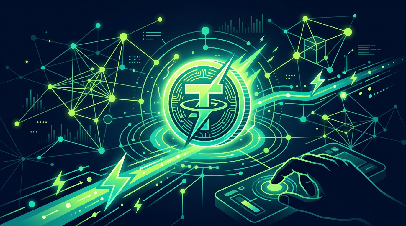 What Is Flash USDT? A Complete Beginner’s Guide — Abstract blockchain network and USDT-inspired token for beginner education